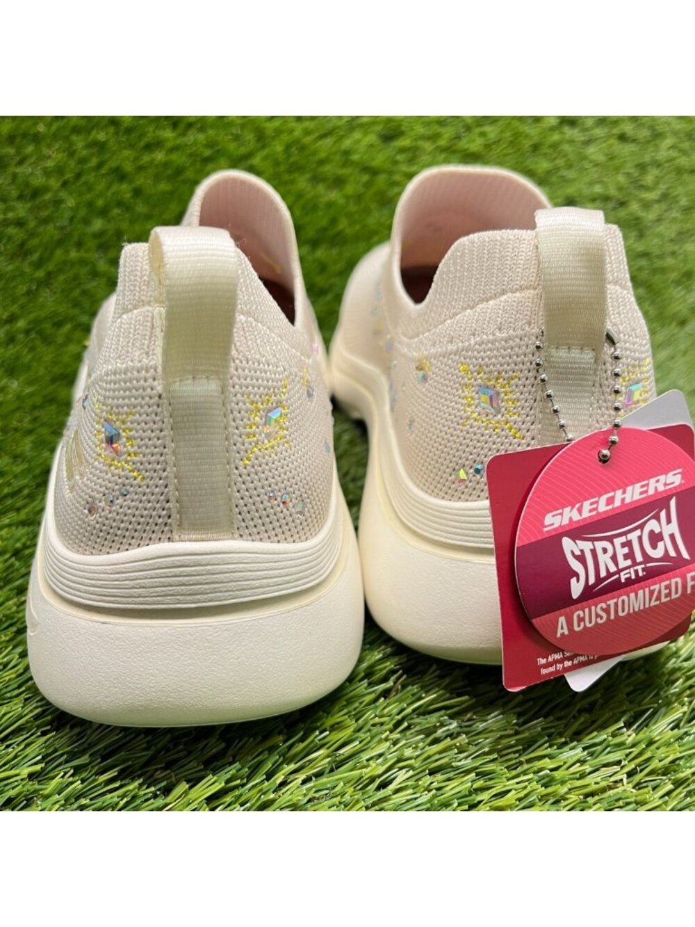 Skechers Go Walk Arch Fit 2.0-Ayla Womens Size 8.5 Beige Running Shoes Sneakers - Picture 6 of 9
